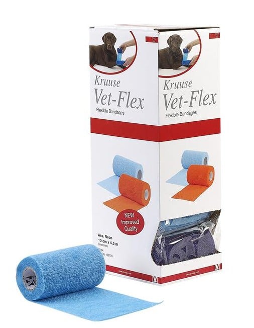 Vet-Flex elastisk binda 10 cm x 4,5 m storpack 10 st