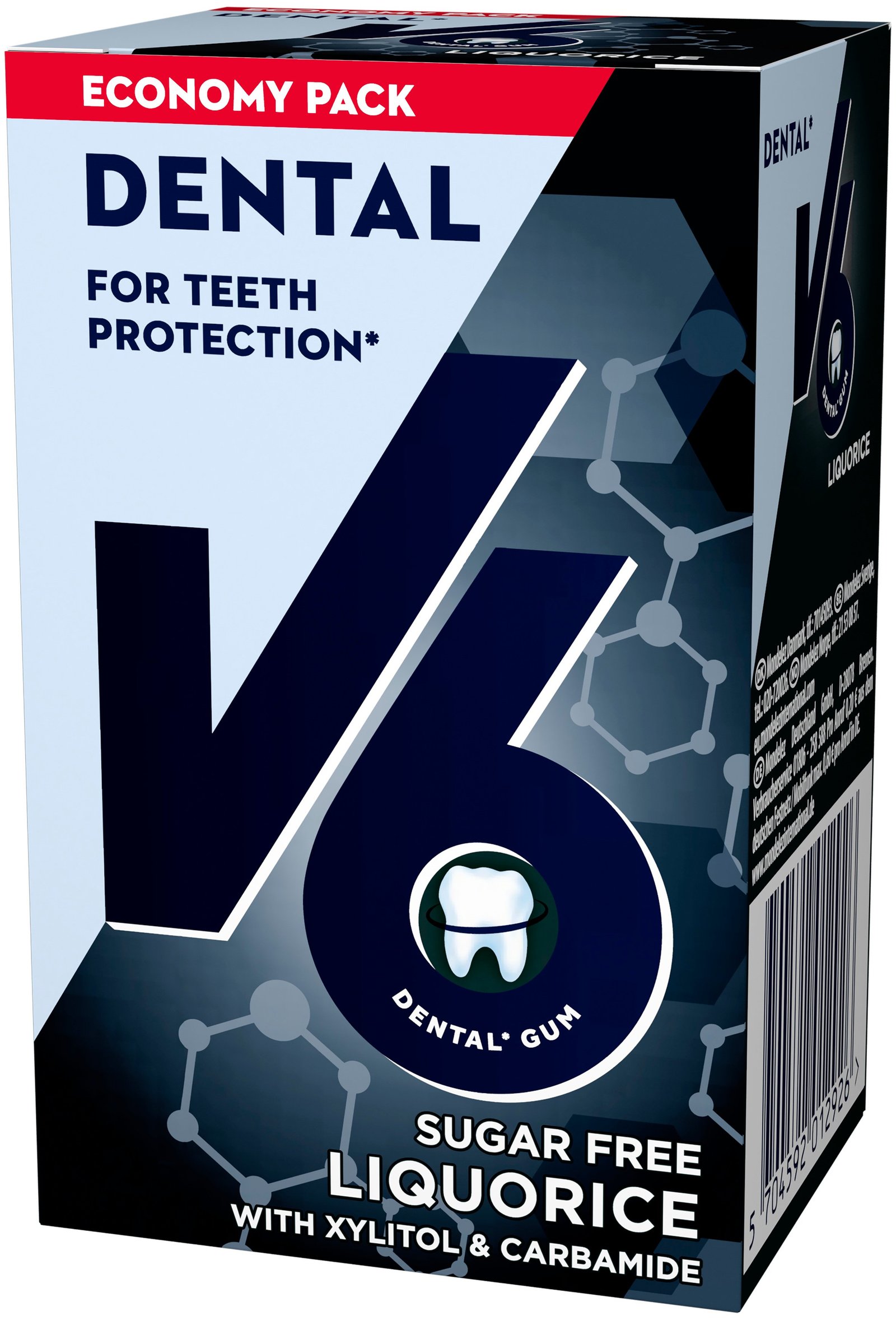 V6 Dental Care Liqourice 70 g
