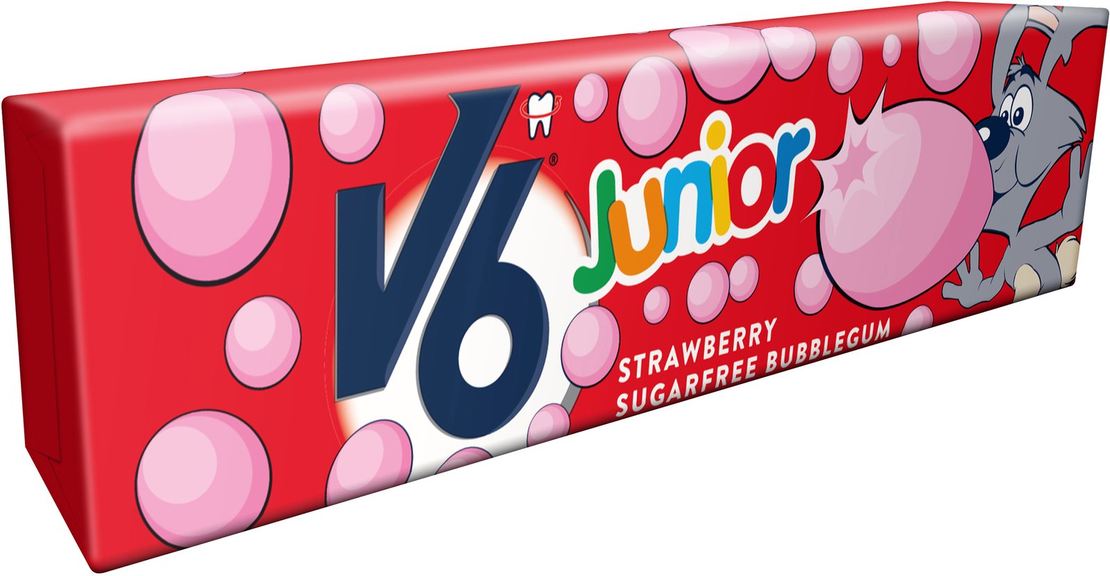 V6 Junior Bubblegum strawberry 22 g