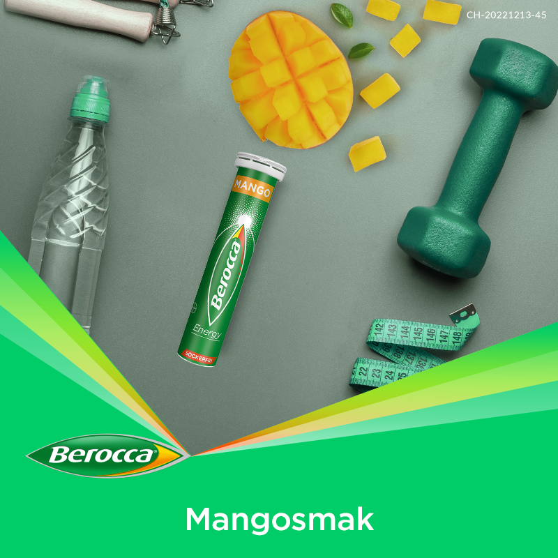 Berocca Energy Mango 15 brustabletter