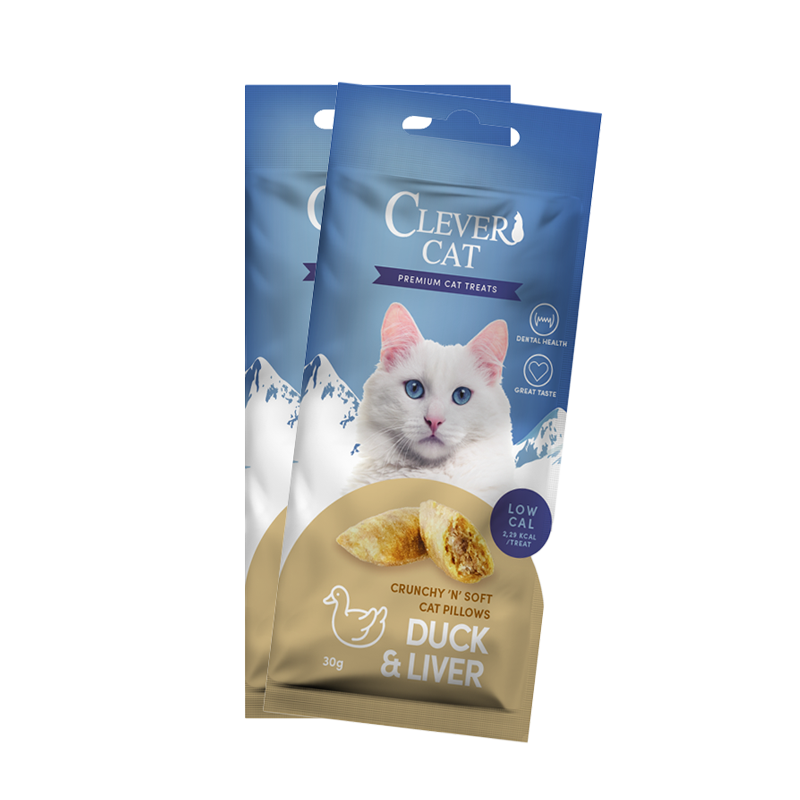 Clever Cat Pillows Duck & Liver 30 g