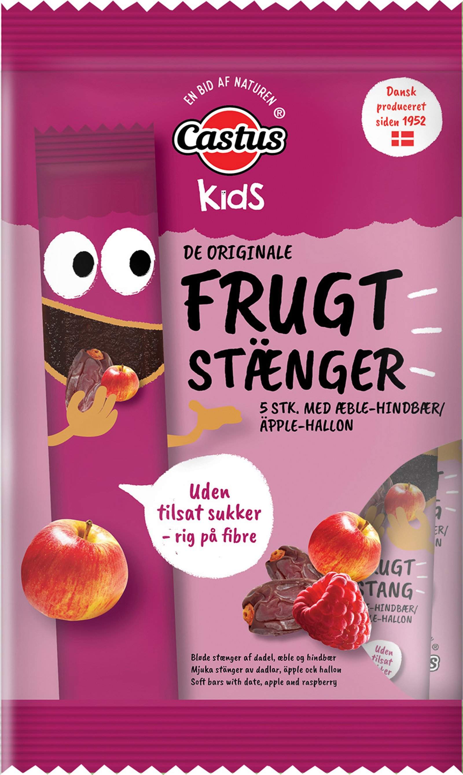 Castus Kids Fruktstänger Äpple & Hallon 5 st