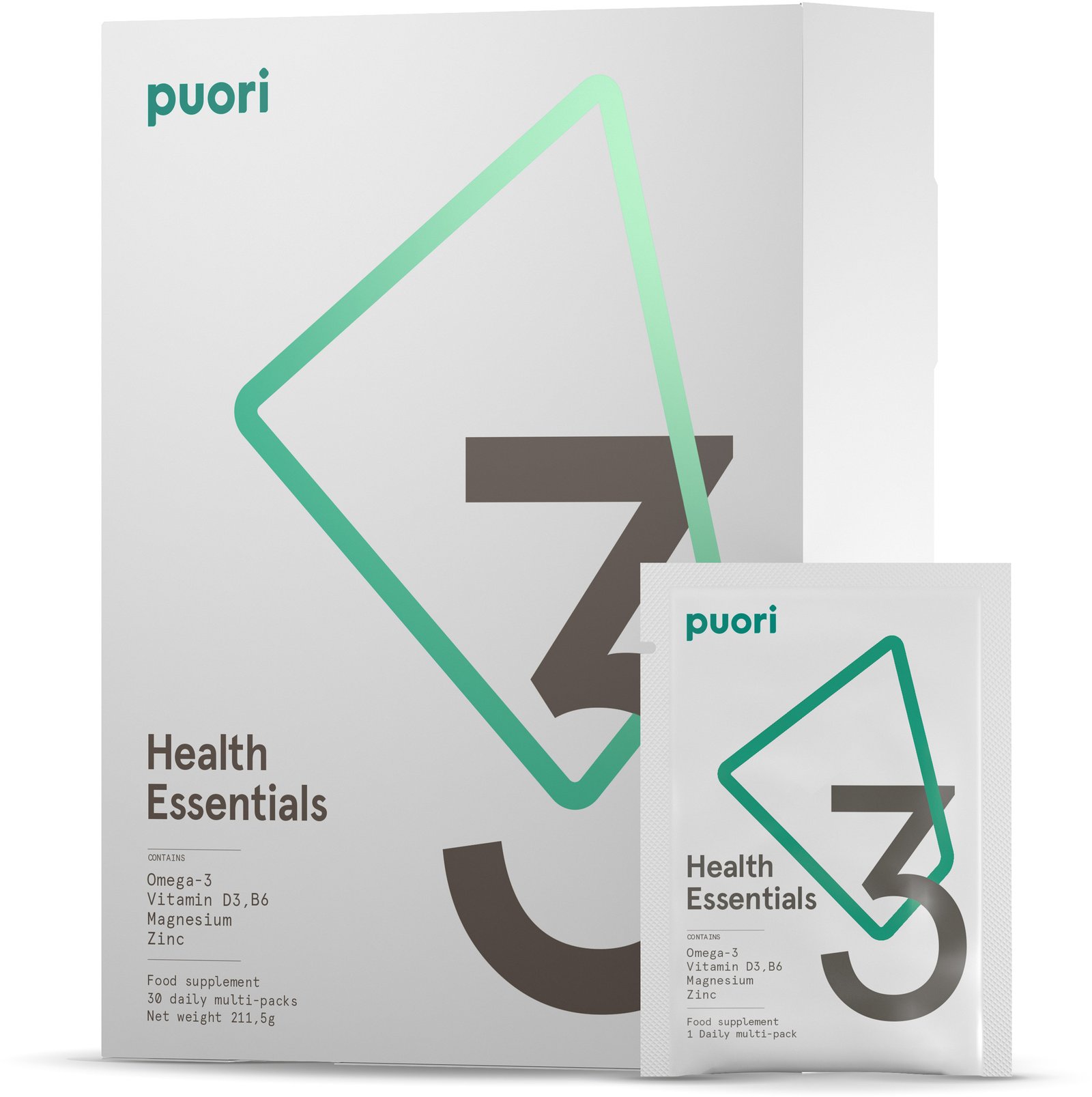Puori 3 Health Essentials 30 påsar