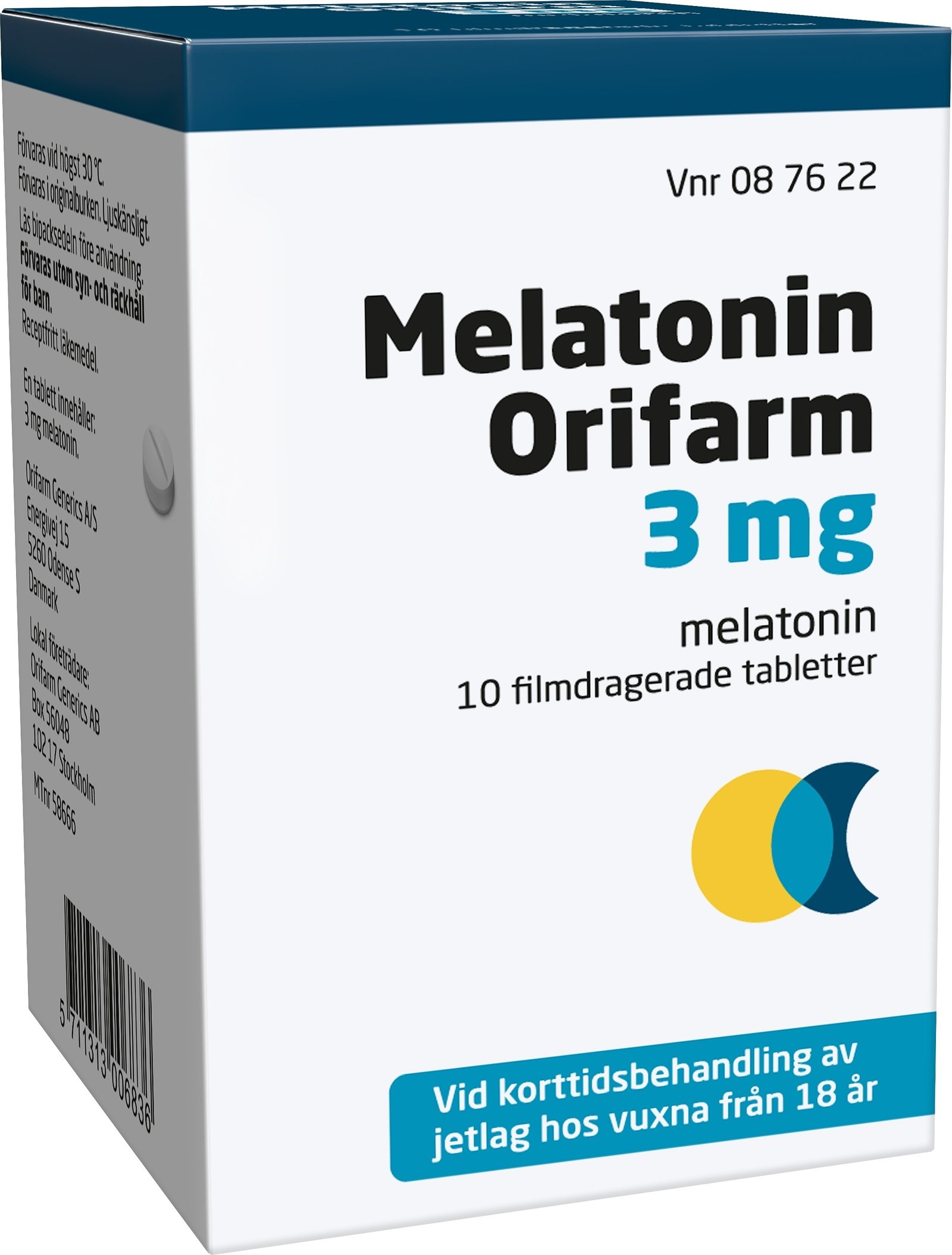 Melatonin Orifarm 3mg Melatonin 10 tabletter