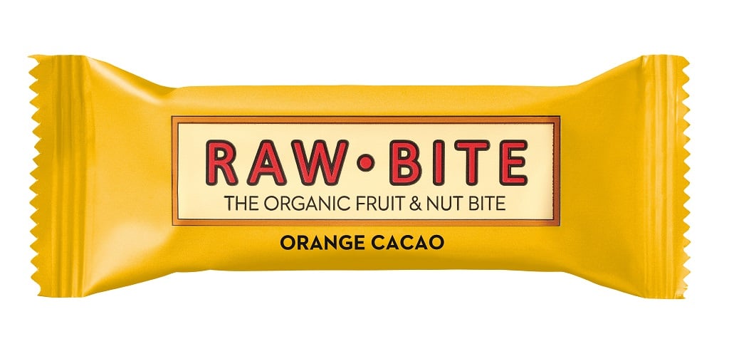 Rawbite Frukt & Nötbar Apelsin Kakao 50g