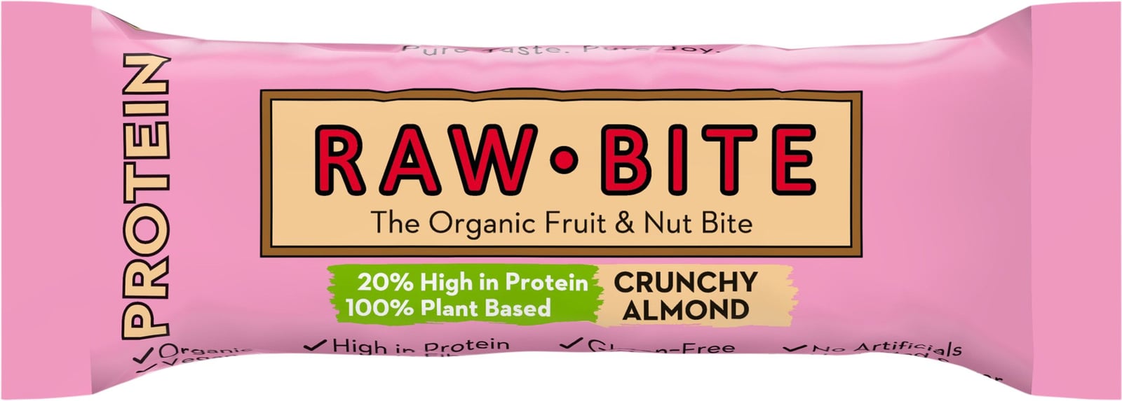 Rawbite Frukt & Nötbar Protein Crunchy Almond 45g