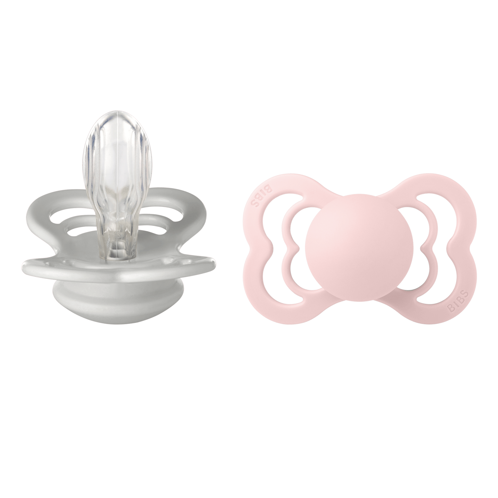 BIBS Supreme Silicone 6+ månader Size 2 Haze/Blossom 2 st