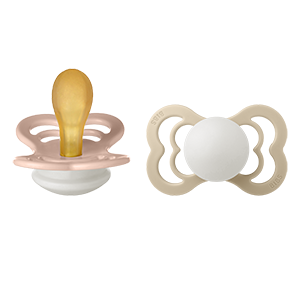 BIBS Supreme Latex 6+ månader Size 2 Blush Glow/Vanilla Glow 2 st