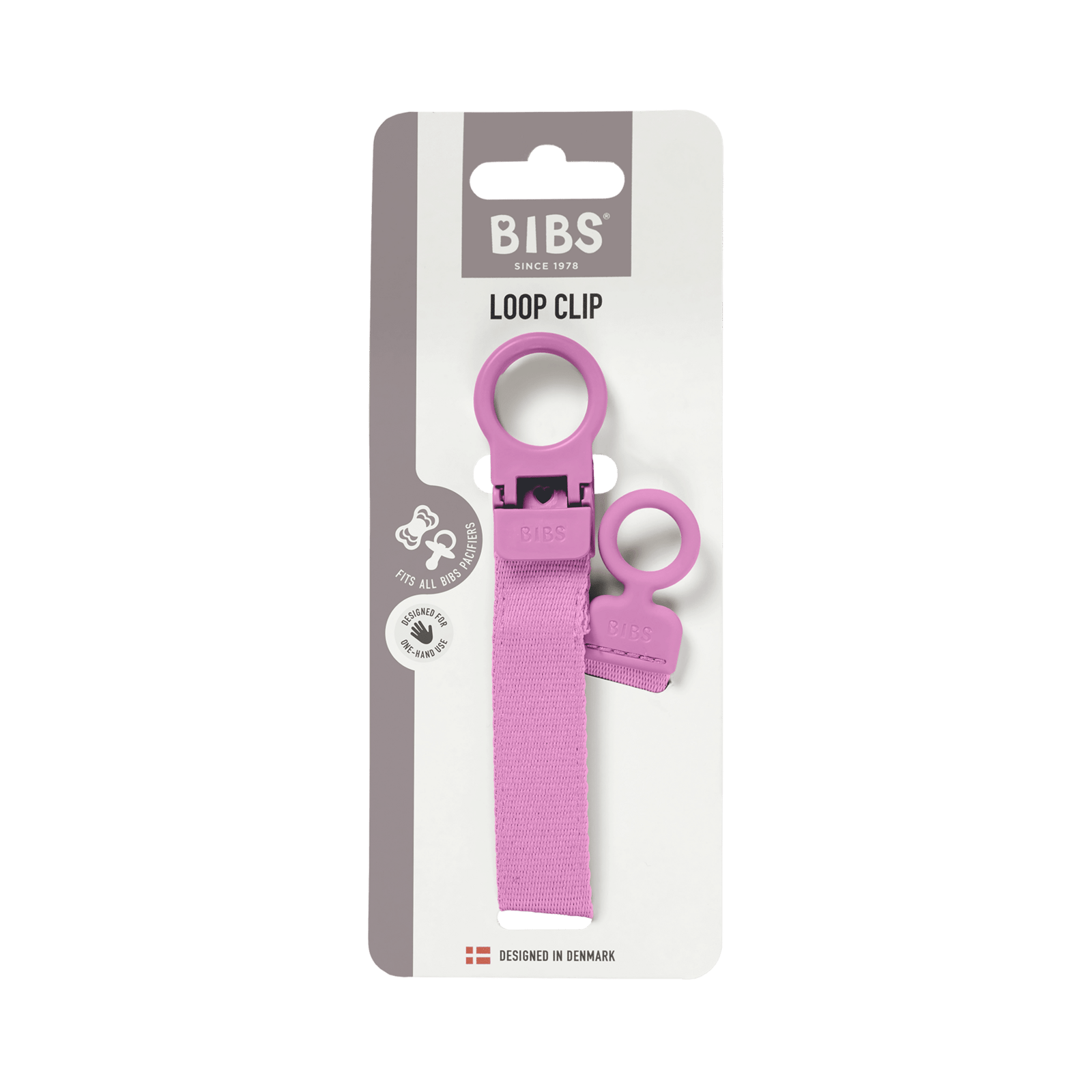 BIBS Napphållare Loop Bubblegum