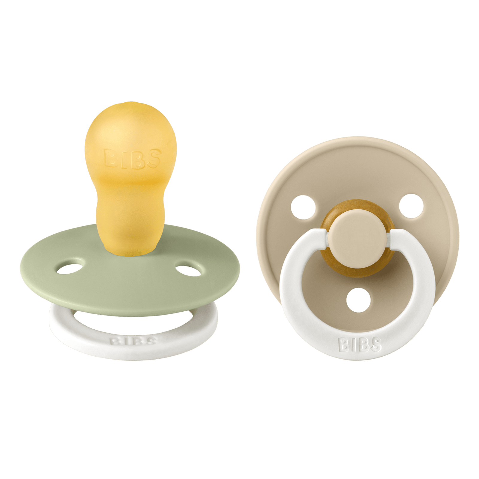 BIBS Colour Latex 18+ månader Size 3 Sage Glow/Vanilla Glow 2 st