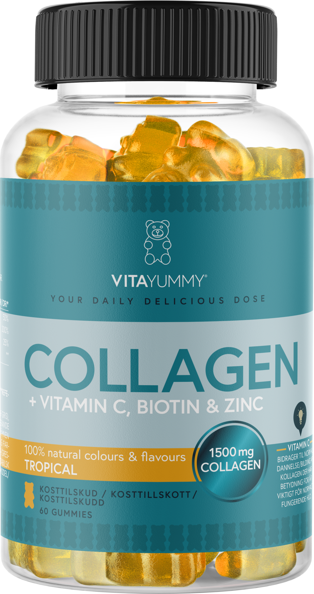 VitaYummy Collagen Vitamin Tropical 60 tuggtabletter
