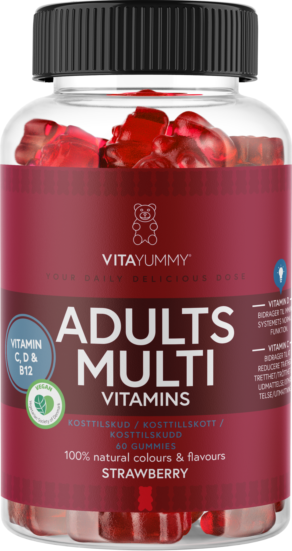 VitaYummy Adults Multivitamin Strawberry 60 tuggtabletter