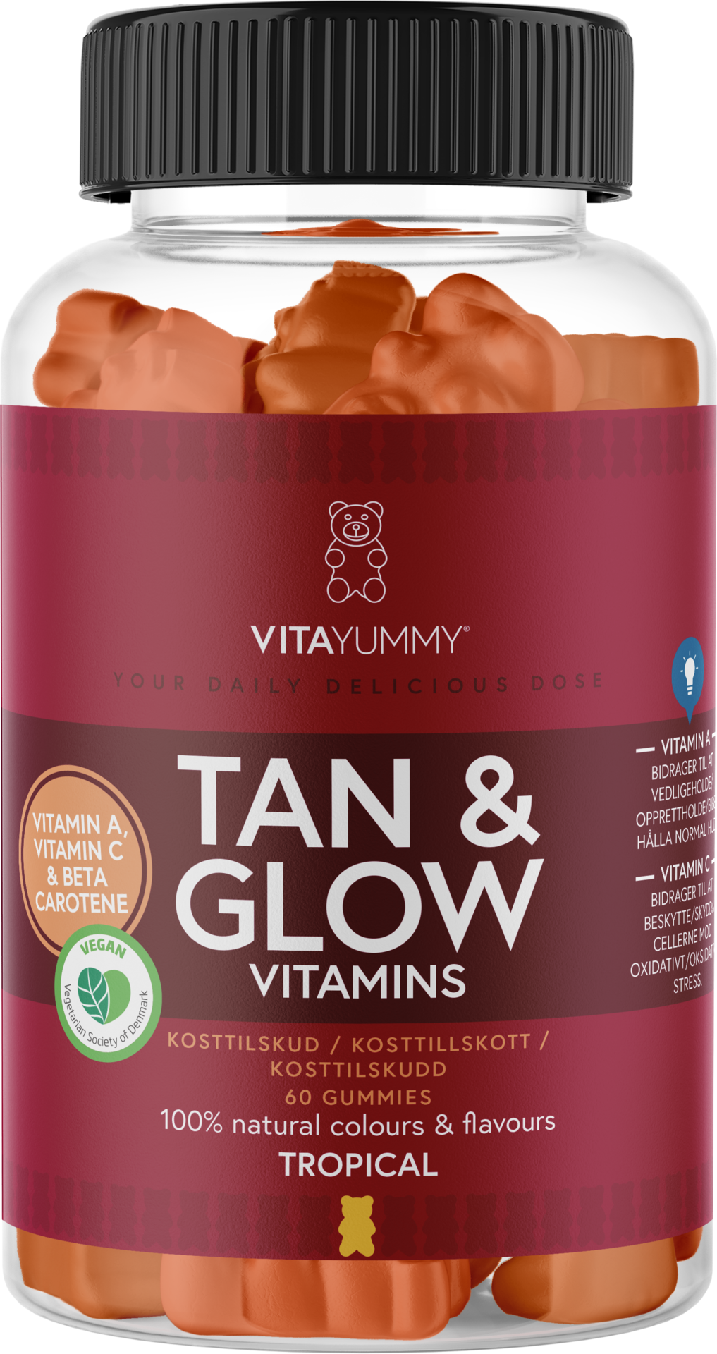 VitaYummy Tan & Glow Tropical 60 tuggtabletter