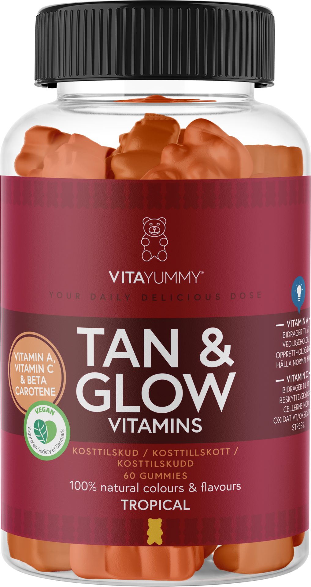 VitaYummy Tan & Glow Tropical 60 tuggtabletter