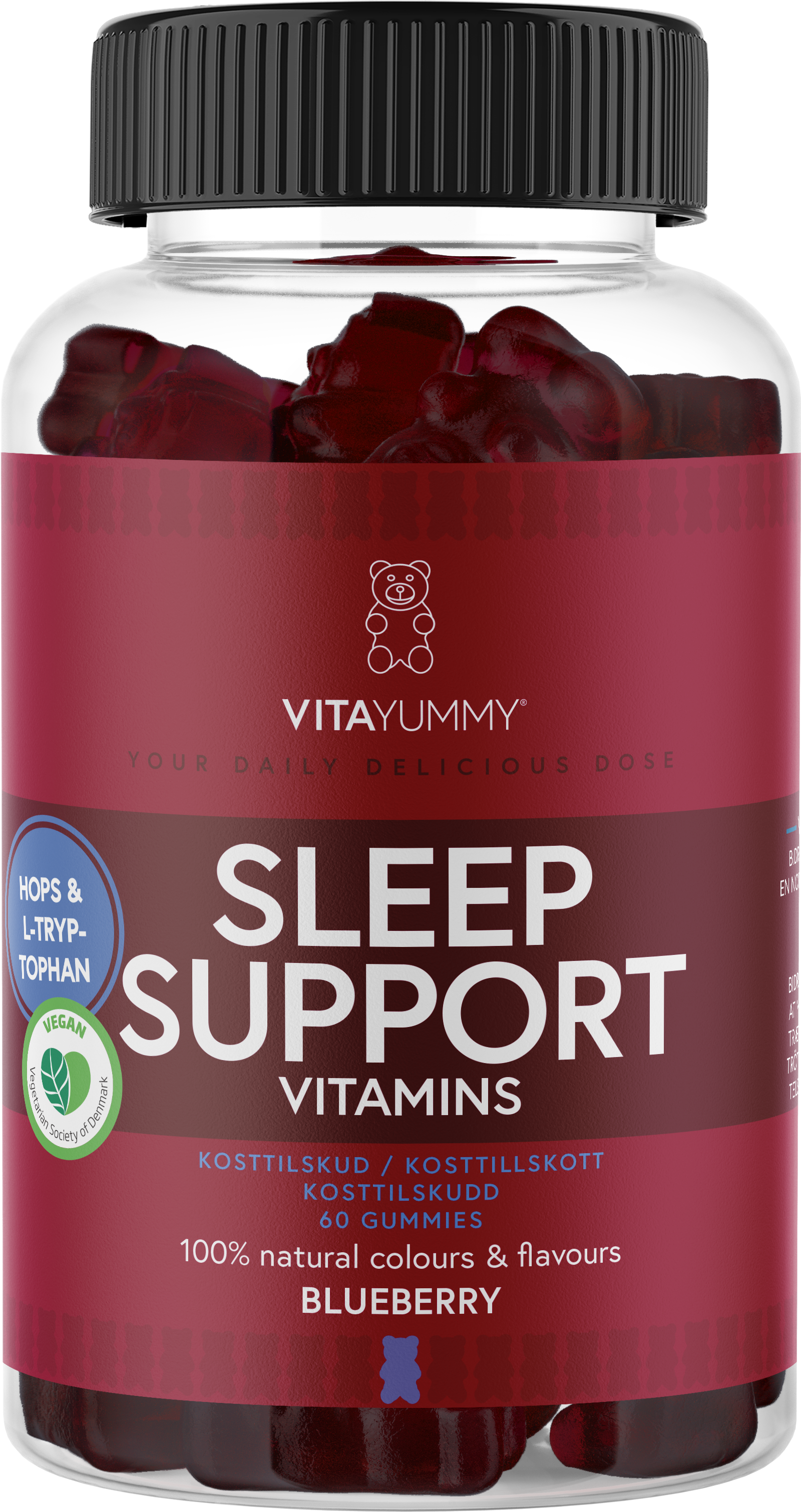 Vitayummy Sleep Support Blueberry 60 tuggtabletter