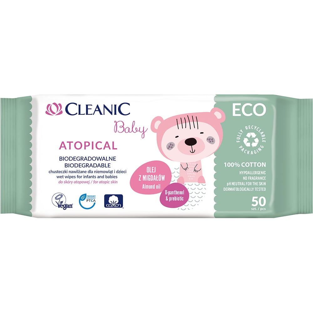 Cleanic Baby ECO Våtservetter Atopical 50 st