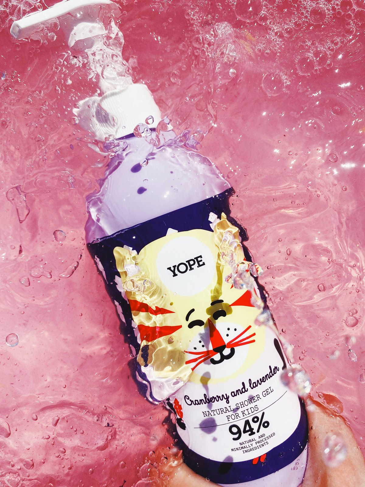 YOPE Shower Gel Kids Cranberry & Lavender 400 ml