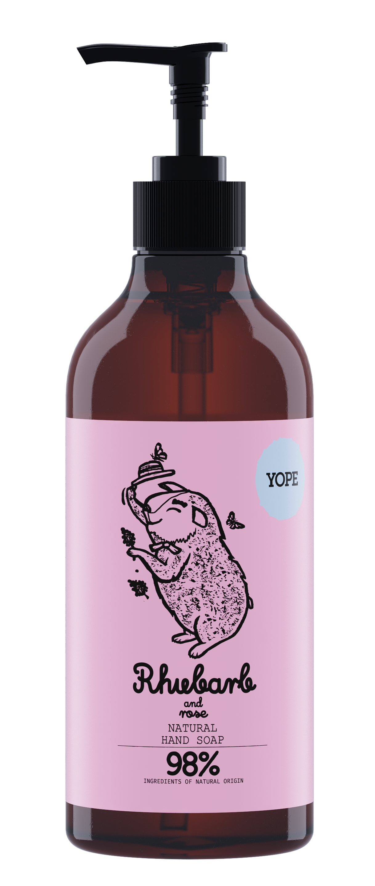 YOPE Hand Soap Rhubarb & Rose 500 ml