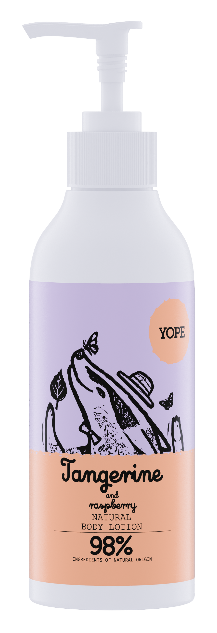 YOPE Body Lotion Tangerine & Raspberry 300 ml