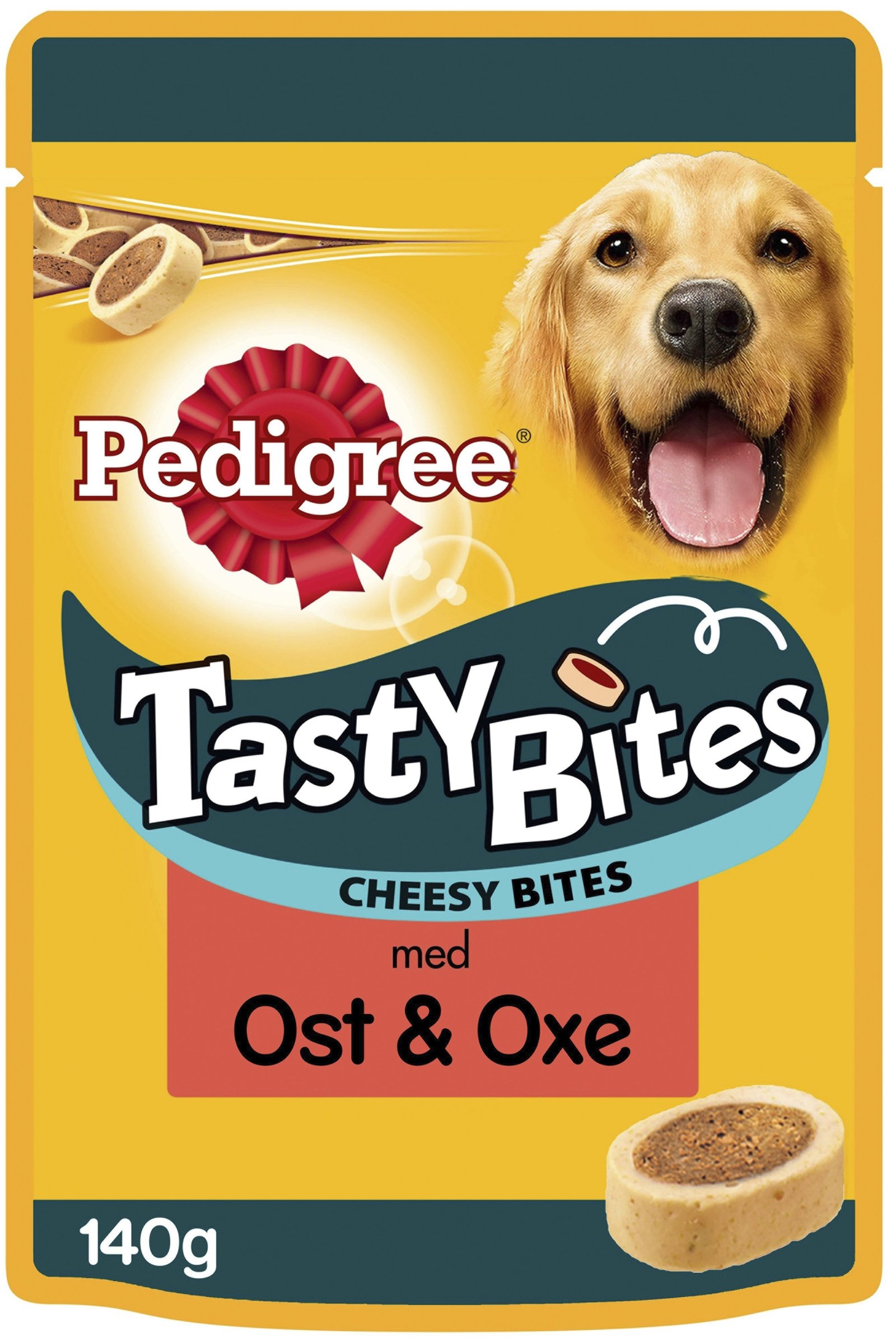 Pedigree Tasty Bites Ost & Oxe 140 g