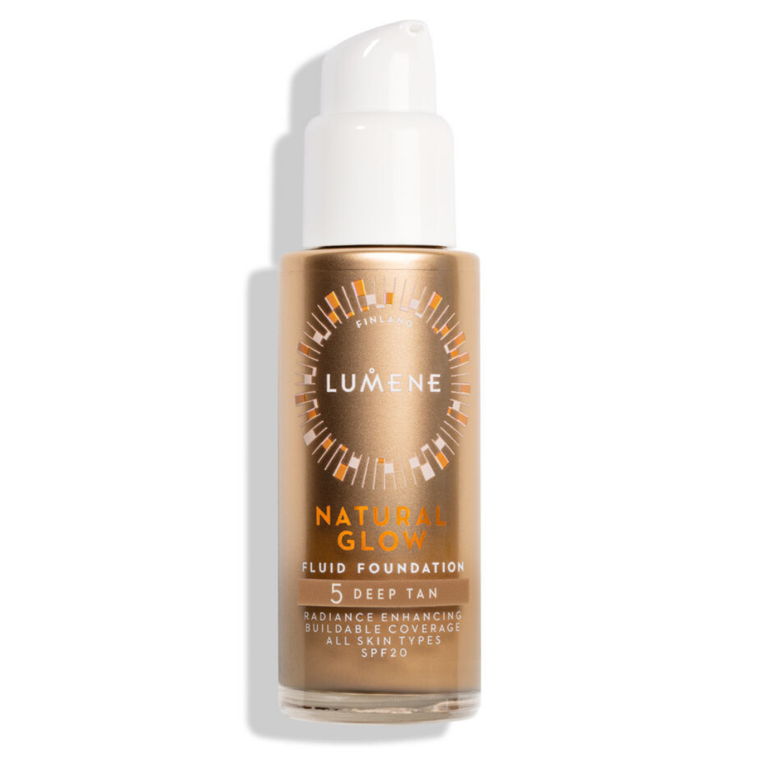 Lumene Natural Glow Fluid Foundation SPF20 5 Deep Tan 30 ml