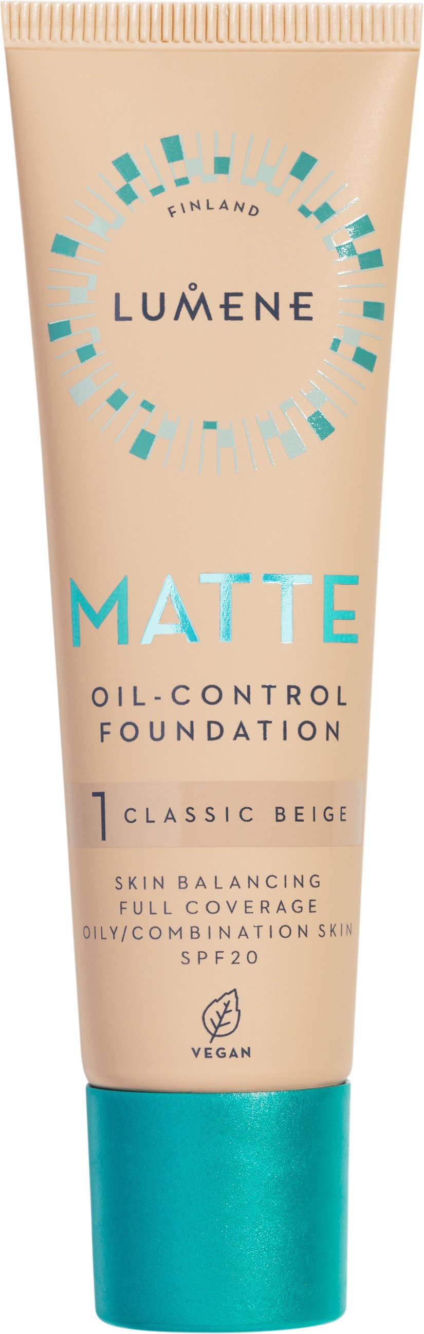 Lumene Matte Oil-Control Foundation SPF20 1 Classic Beige 30 ml