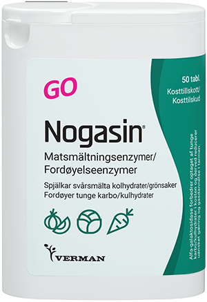 Verman Nogasin GO Matsmältningsenzym 50 tabletter