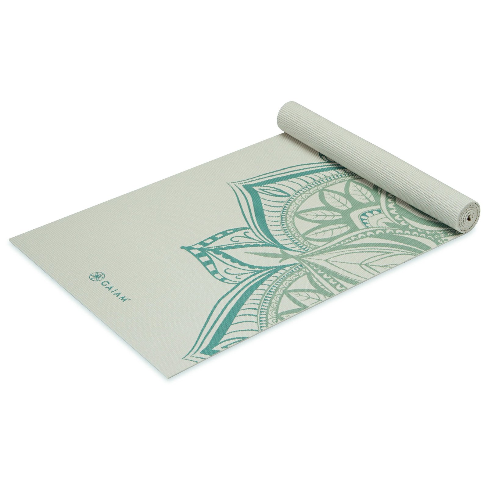 GAIAM Vintage Green Point Yoga Mat 5mm Classic Printed 1 st