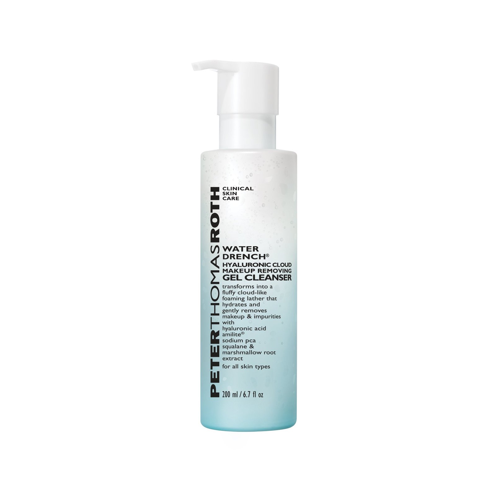 Peter Thomas Roth Water Drench® Hyaluronic Cloud Makeup Removing Gel Cleanser 200 ml
