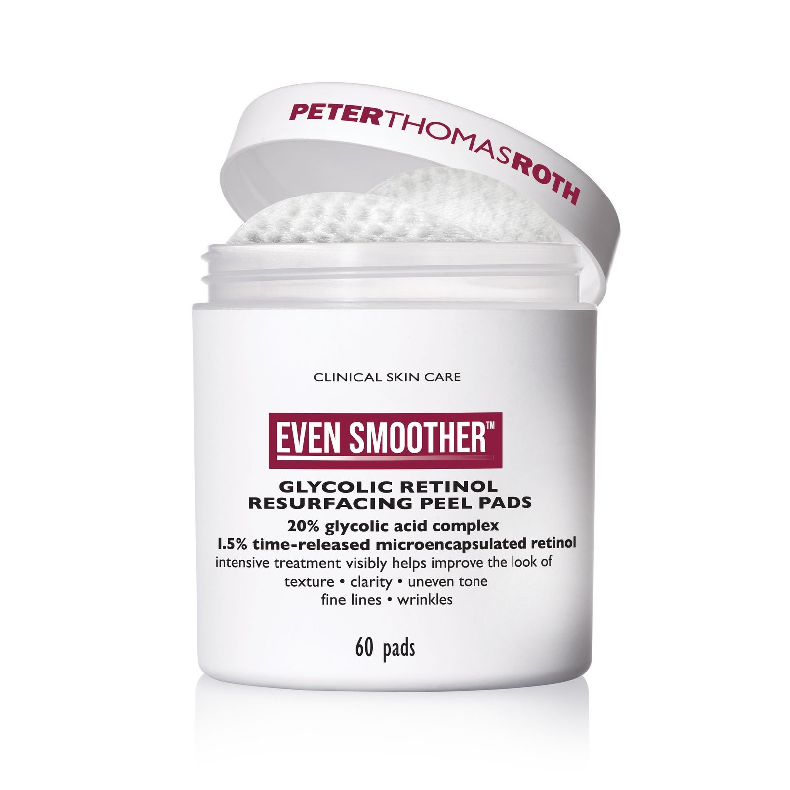 Peter Thomas Roth Even Smoother™ Glycolic Retinol Resurfacing Peel Pads 60 pads
