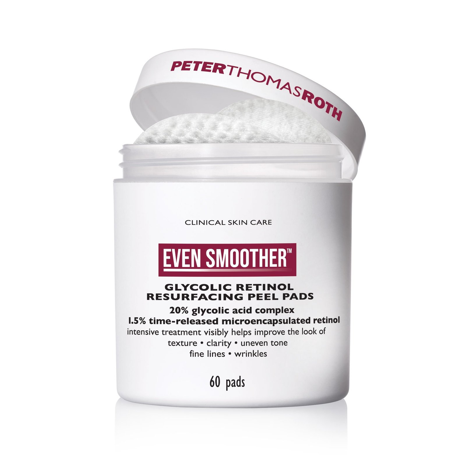 Peter Thomas Roth Even Smoother™ Glycolic Retinol Resurfacing Peel Pads 60 pads