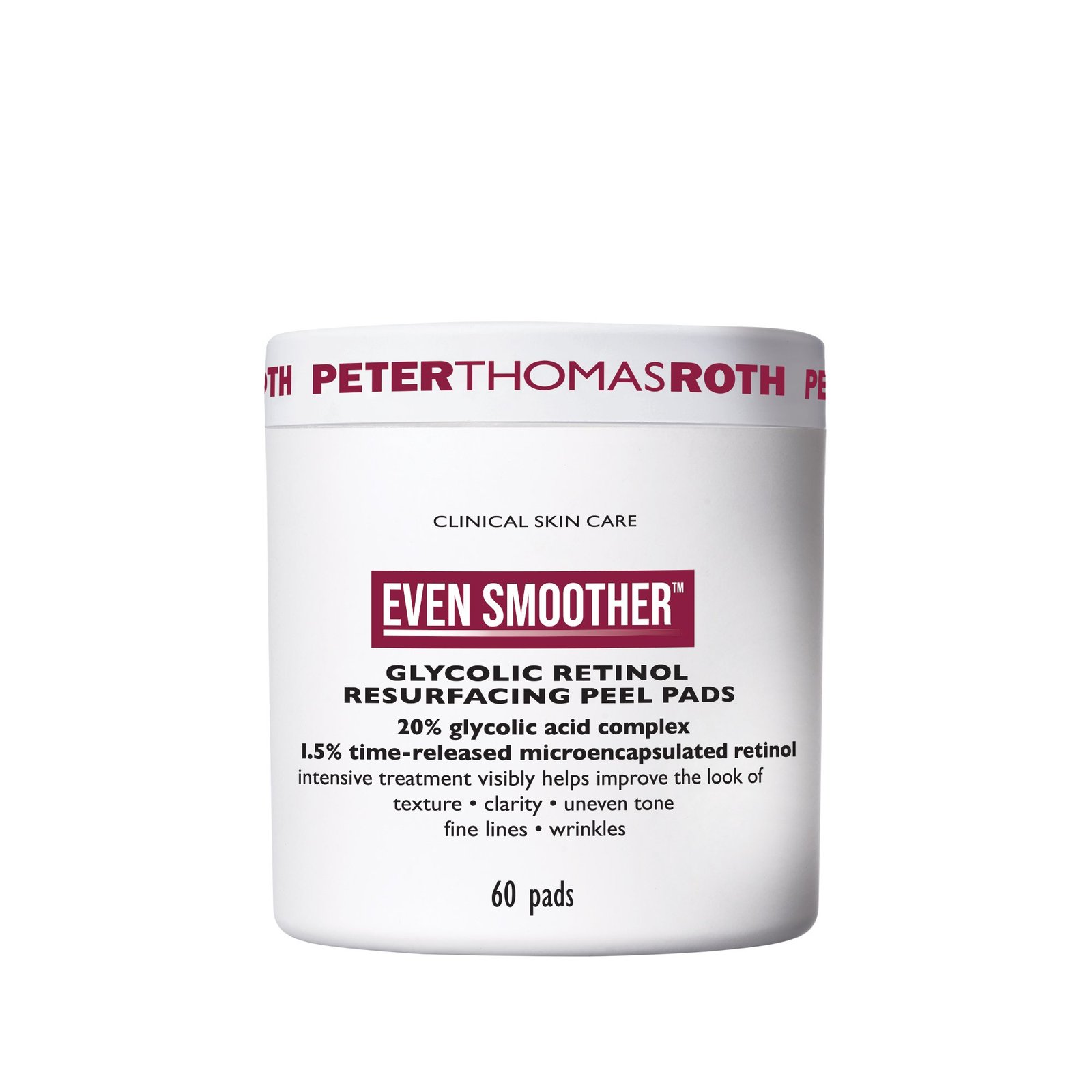 Peter Thomas Roth Even Smoother™ Glycolic Retinol Resurfacing Peel Pads 60 pads
