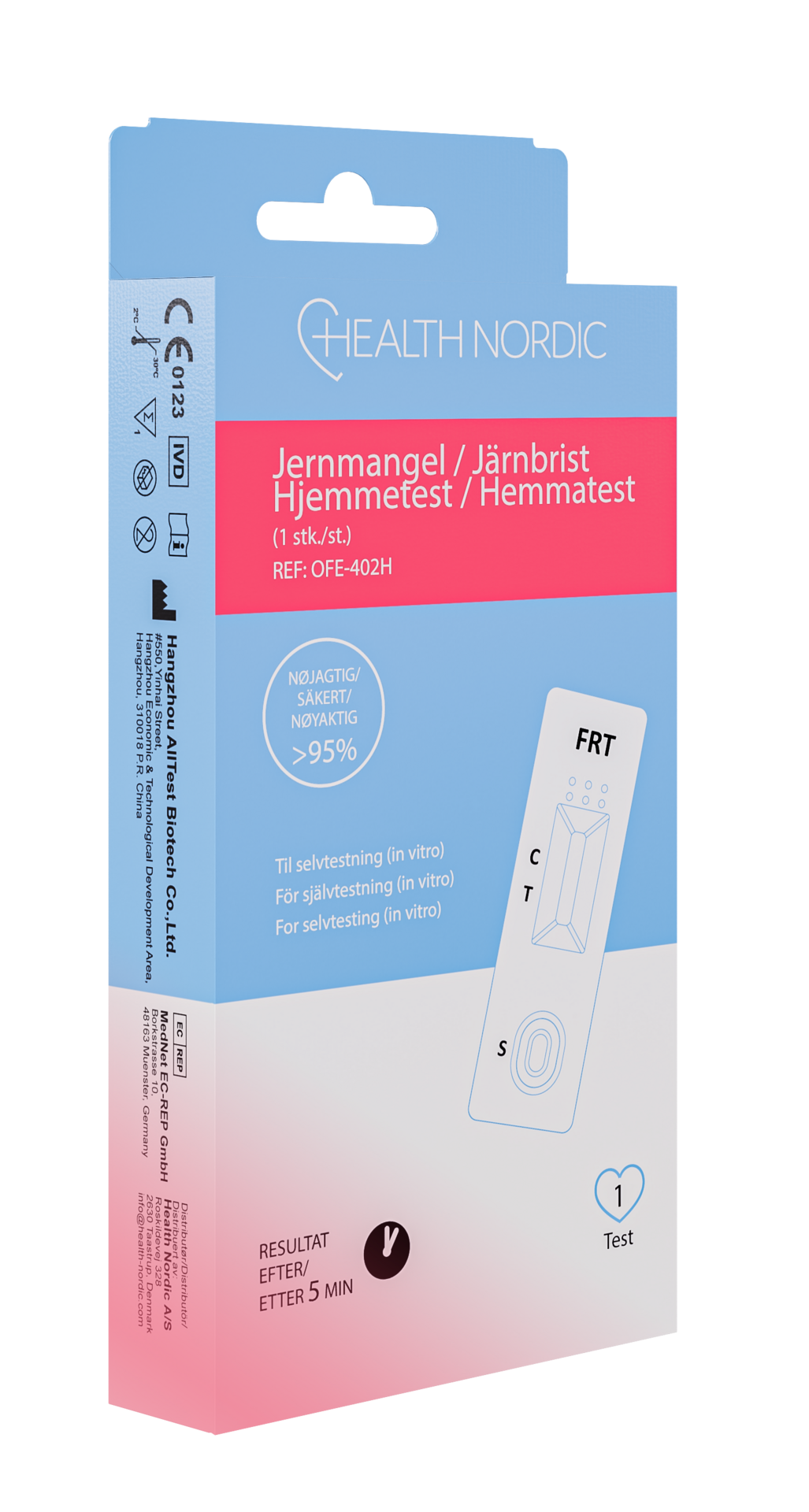 Health Nordic Järnbrist Hemtest 1 st