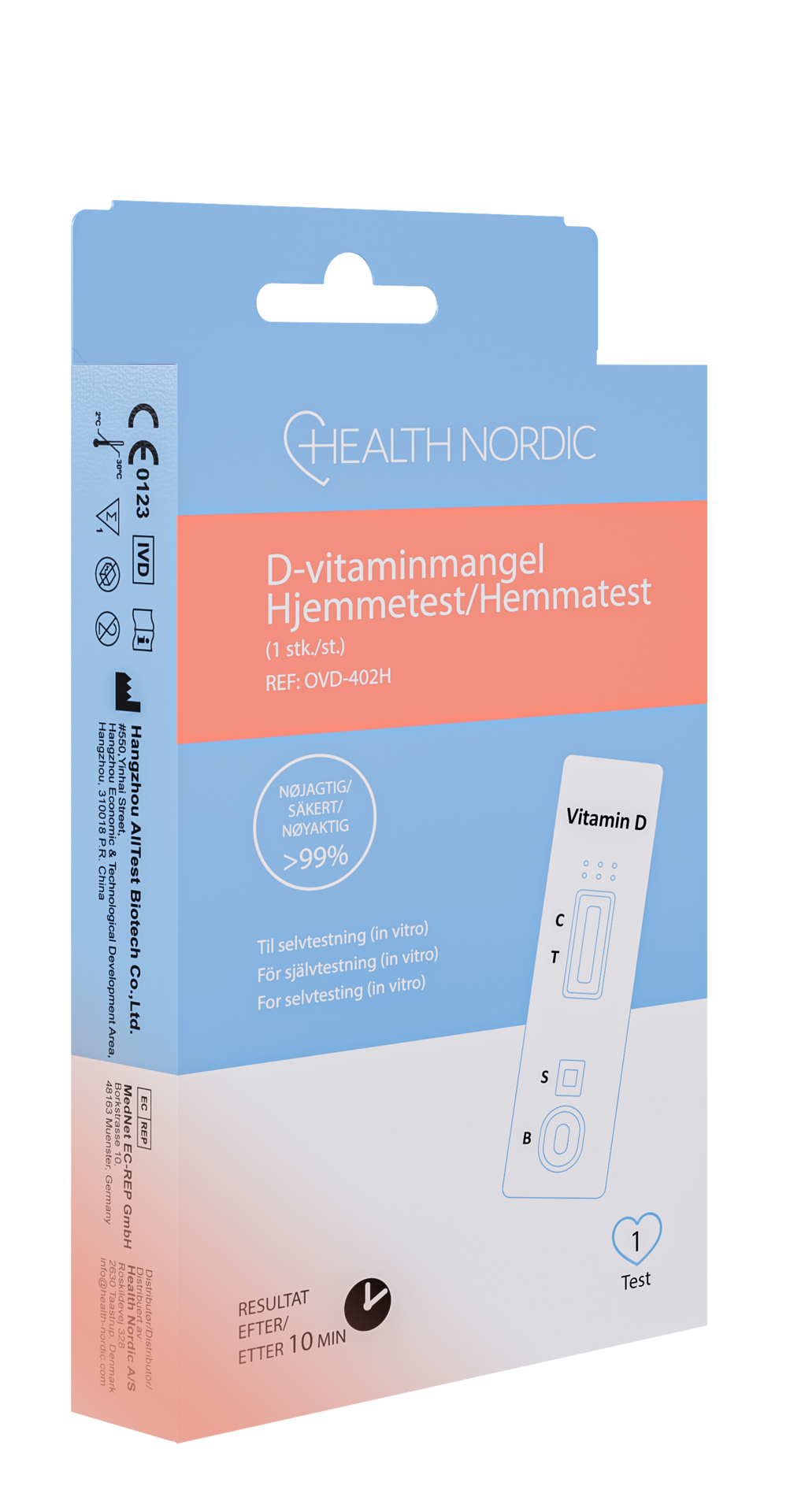 Health Nordic D-vitaminbrist Hemtest 1 st
