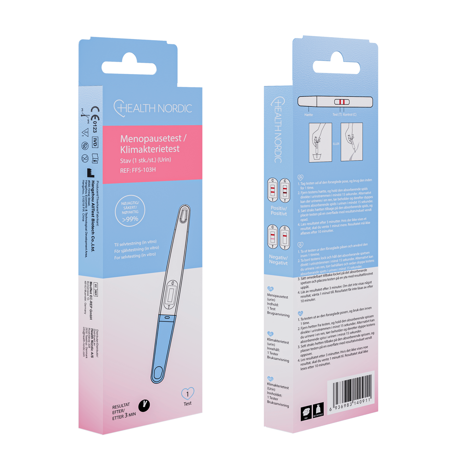Health Nordic Menopausetest Sticka 1 st