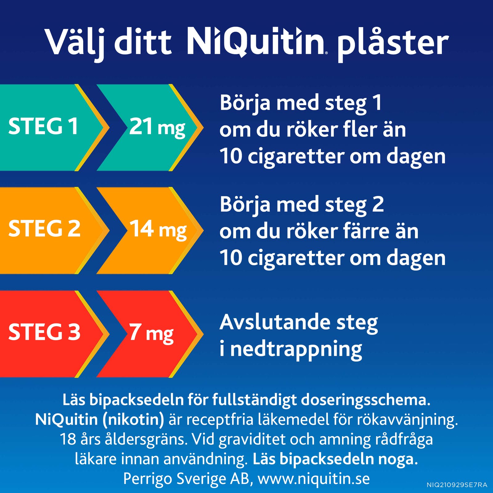 Niquitin Clear 7 mg / 24 timmar Depotplåster Nikotinplåster 7 st