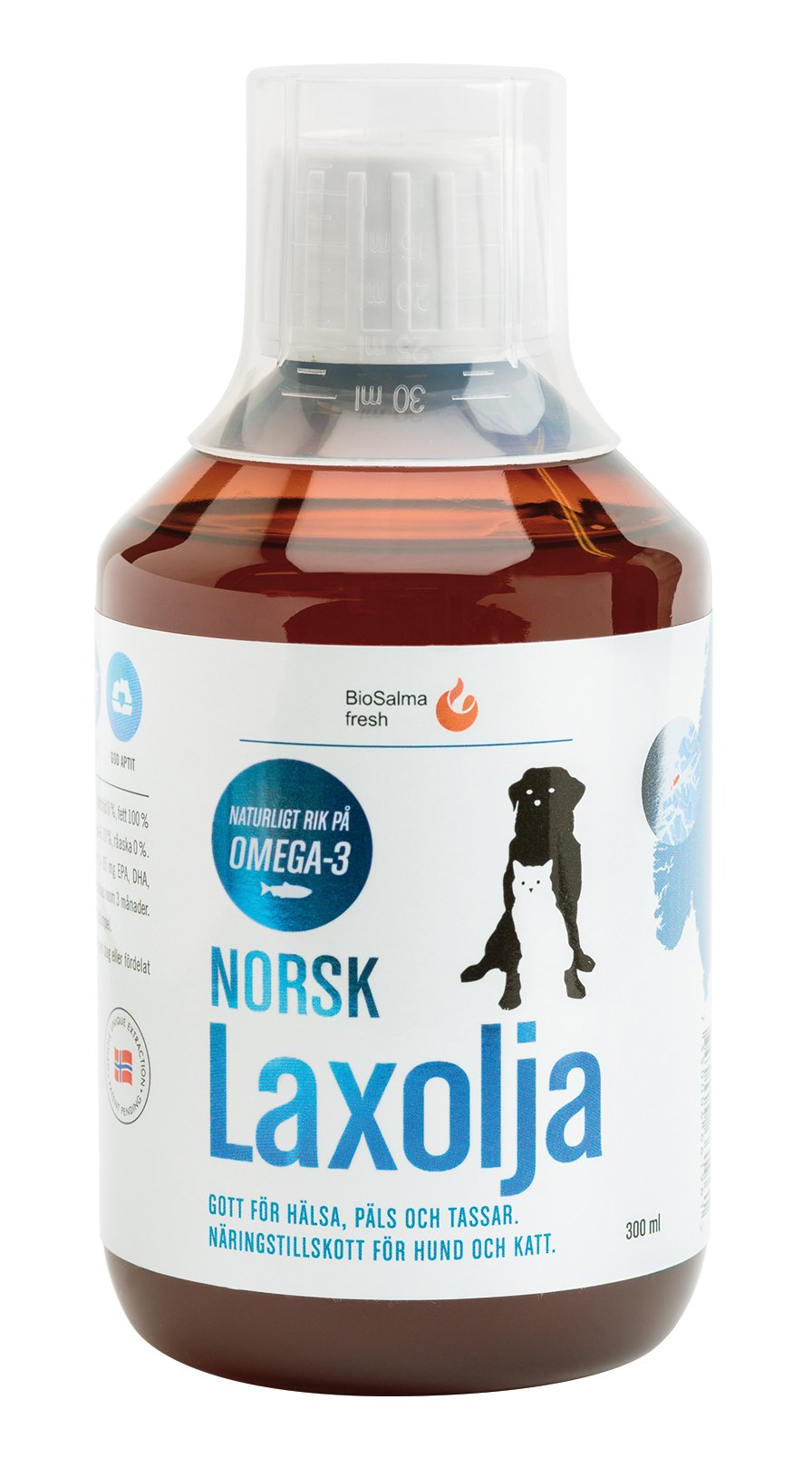 Norsk Laxolja För Hund och Katt 300 ml