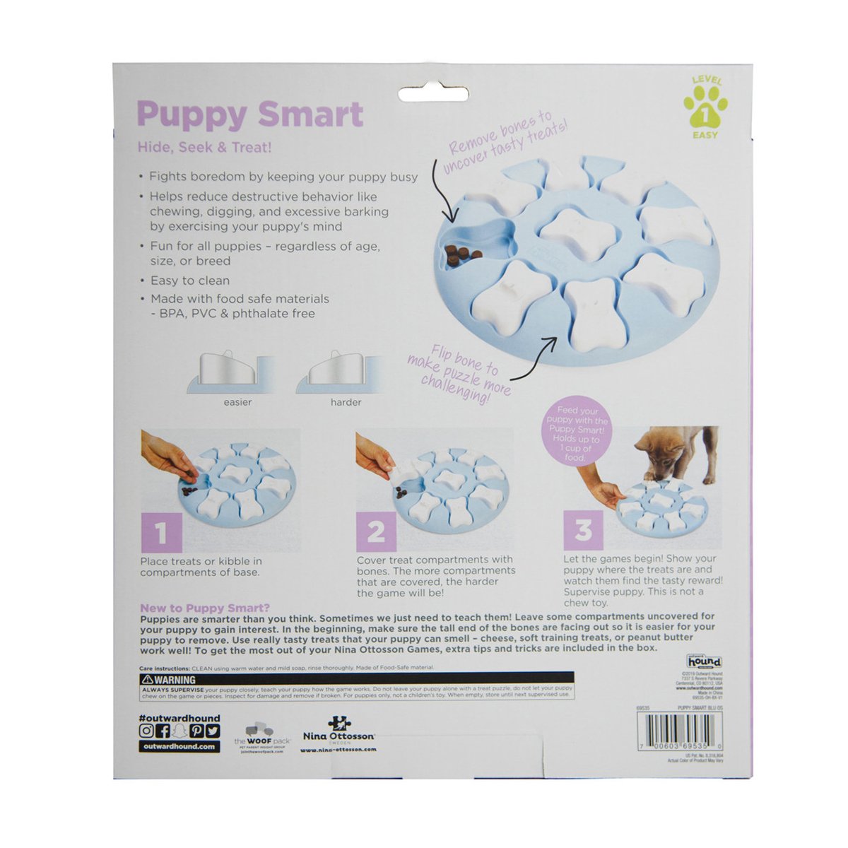 Nina Ottosson Puppy Smart Blå