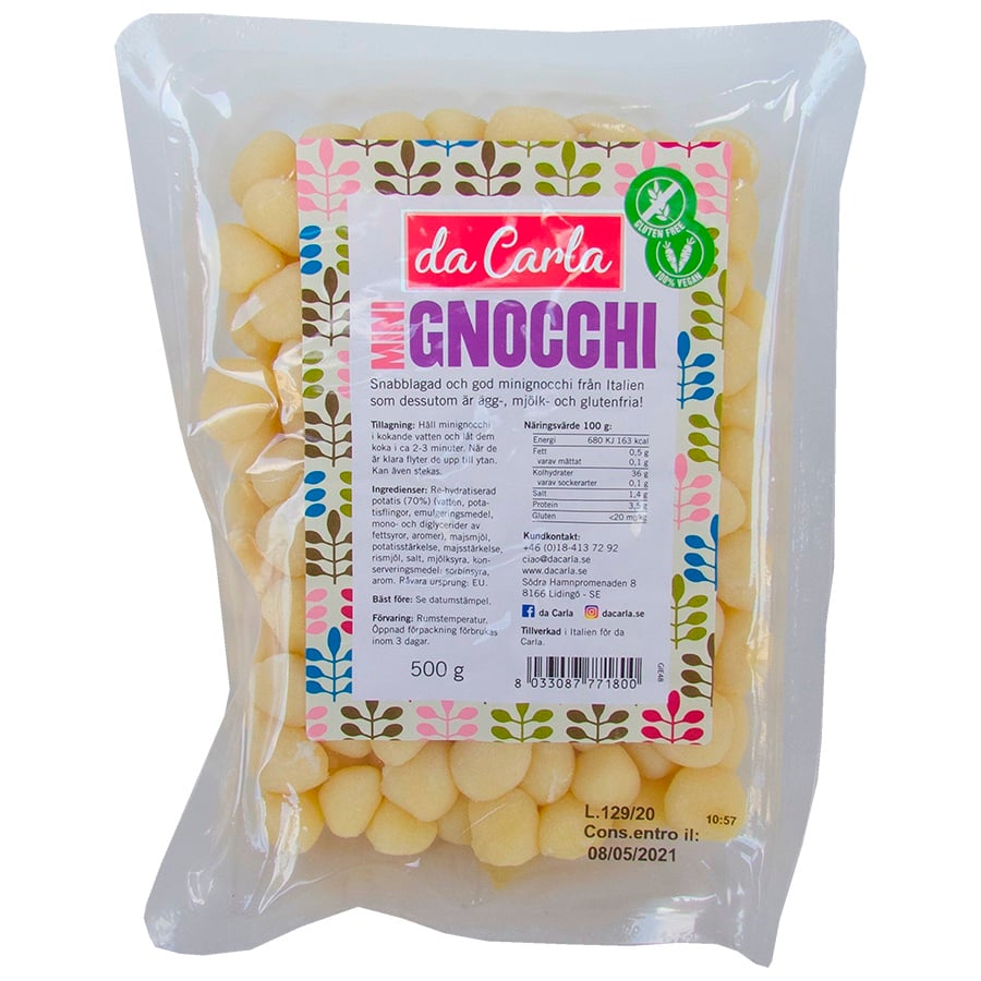 Da Carla Glutenfri Gnocchi 500 g