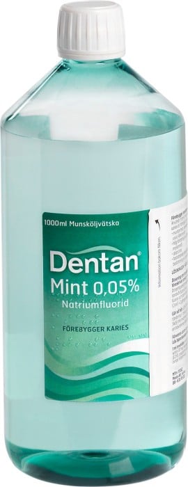 Dentan Mint munskölj 0,05%, 1000ml
