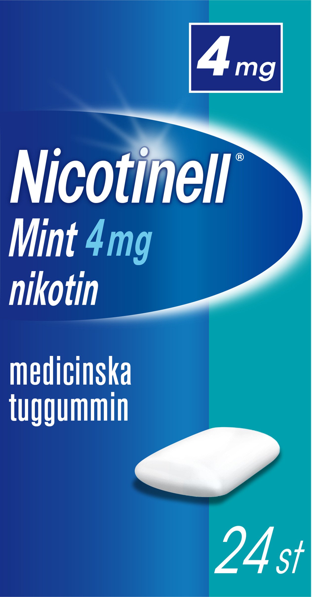 Nicotinell Mint 4mg Nikotin MedicinskaTuggummin 24 st