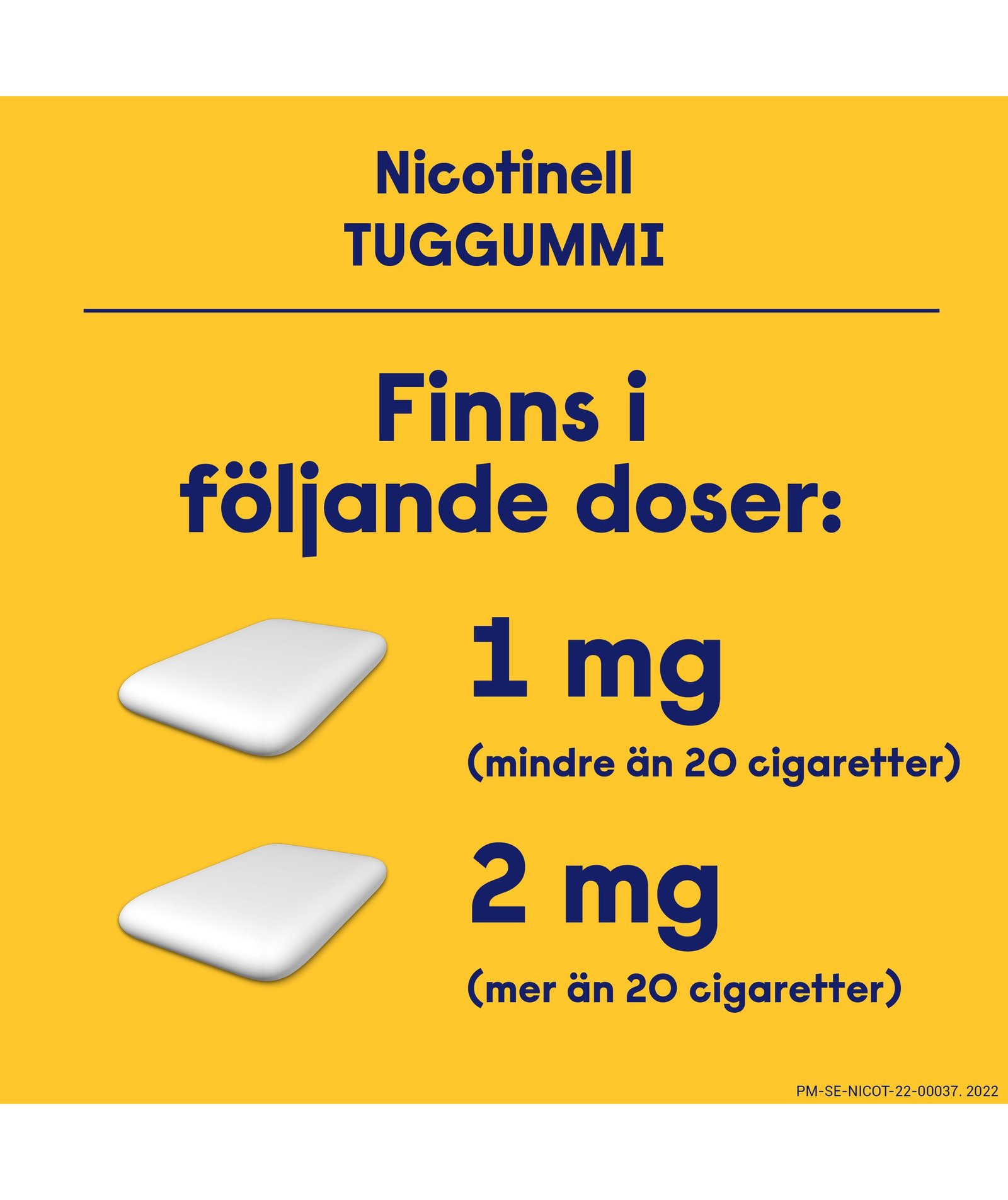 Nicotinell Mint 2 mg Nikotin Medicinska tuggummin 24 st