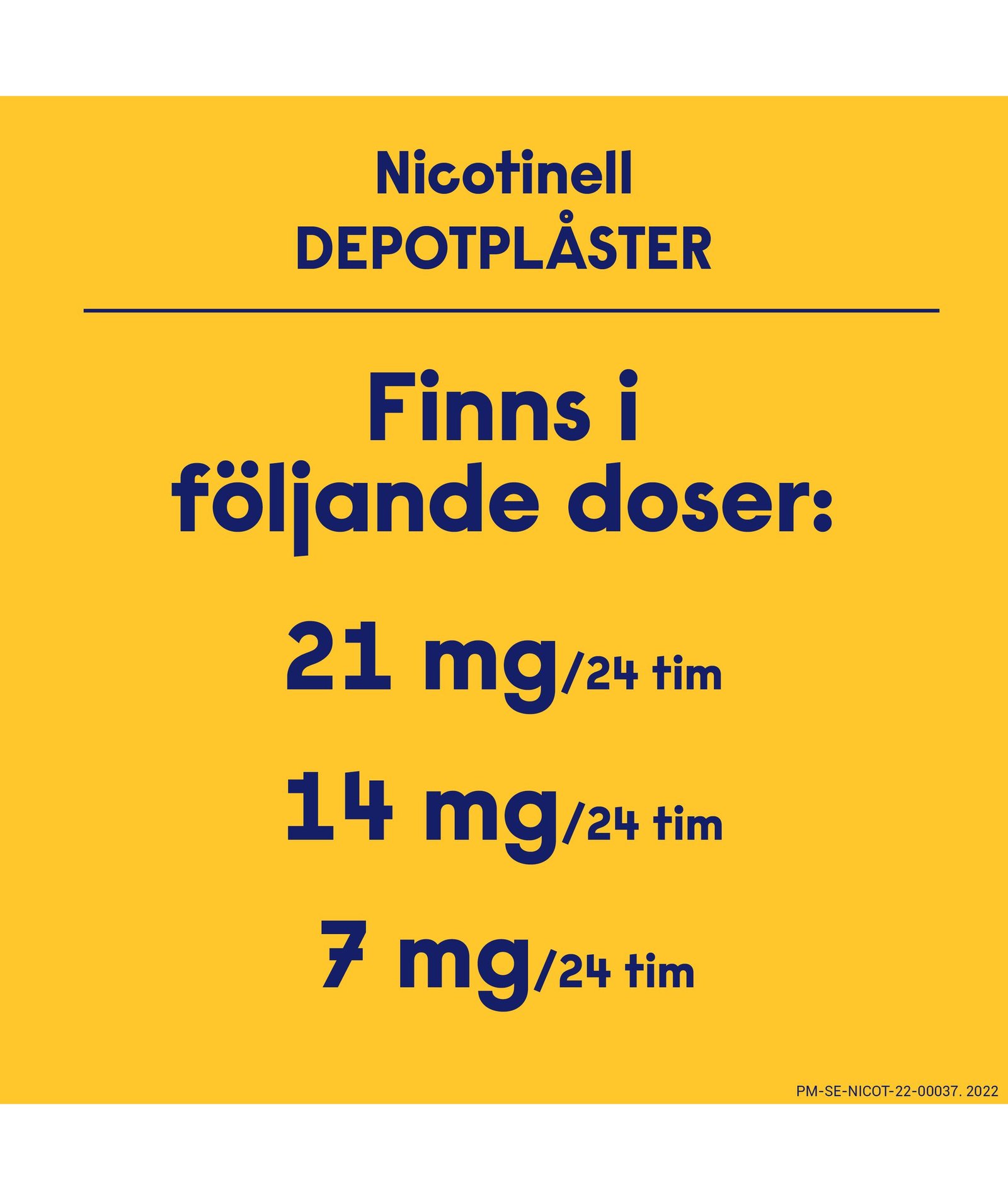 Nicotinell Nikotinplåster 21 mg/ 24 timmar Depotplåster 7 st