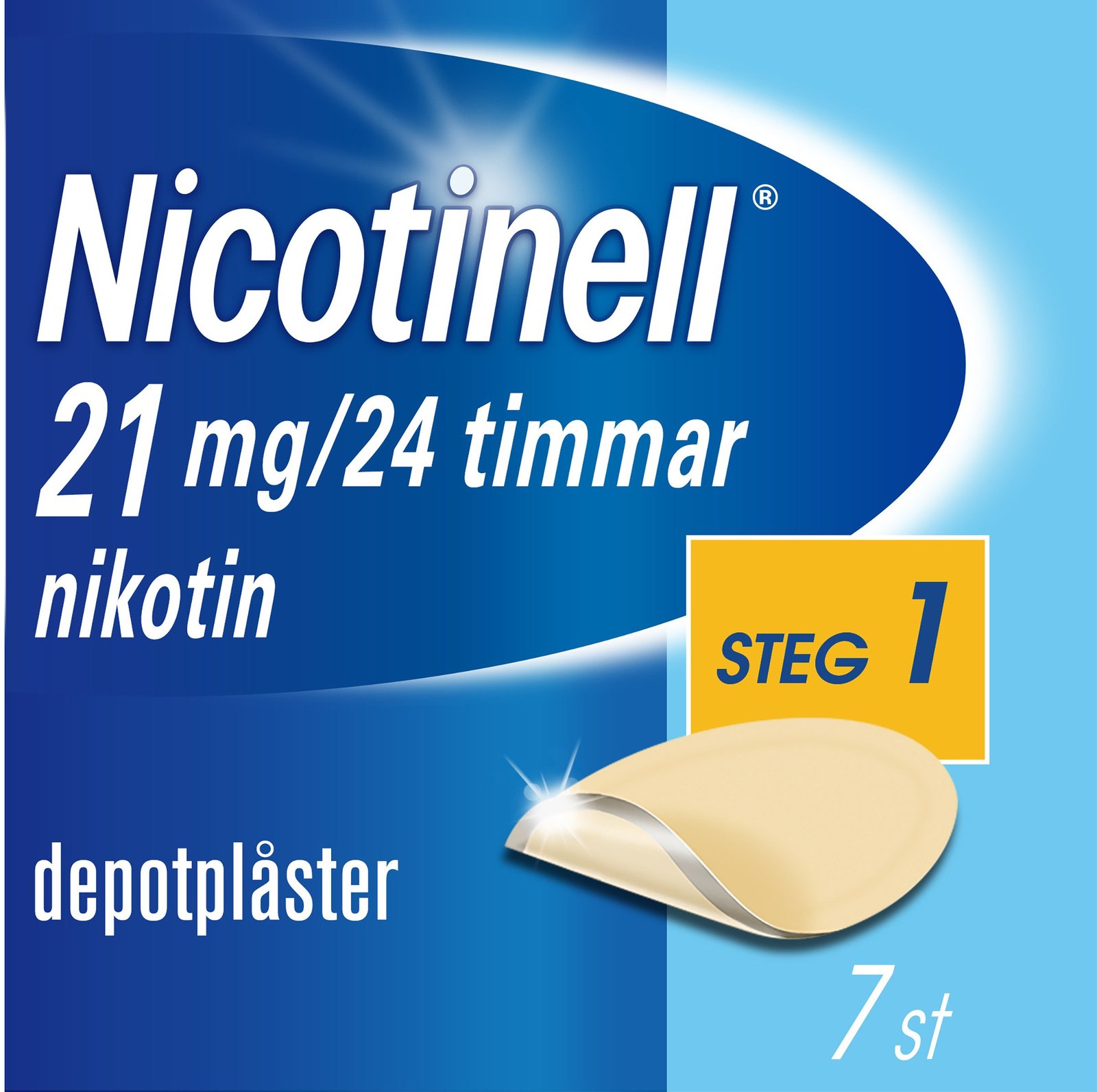 Nicotinell Nikotinplåster 21 mg/ 24 timmar Depotplåster 7 st