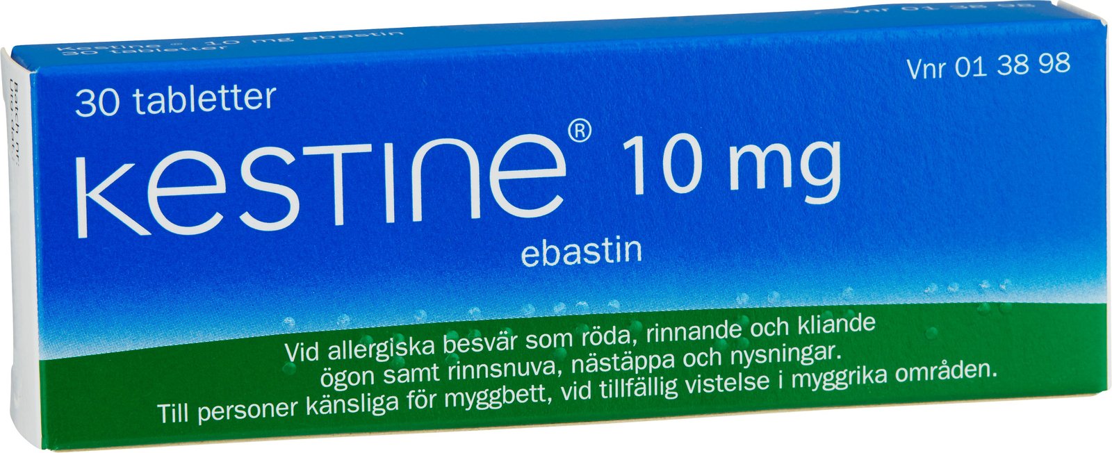 Kestine 10 mg ebastin 30 tabletter