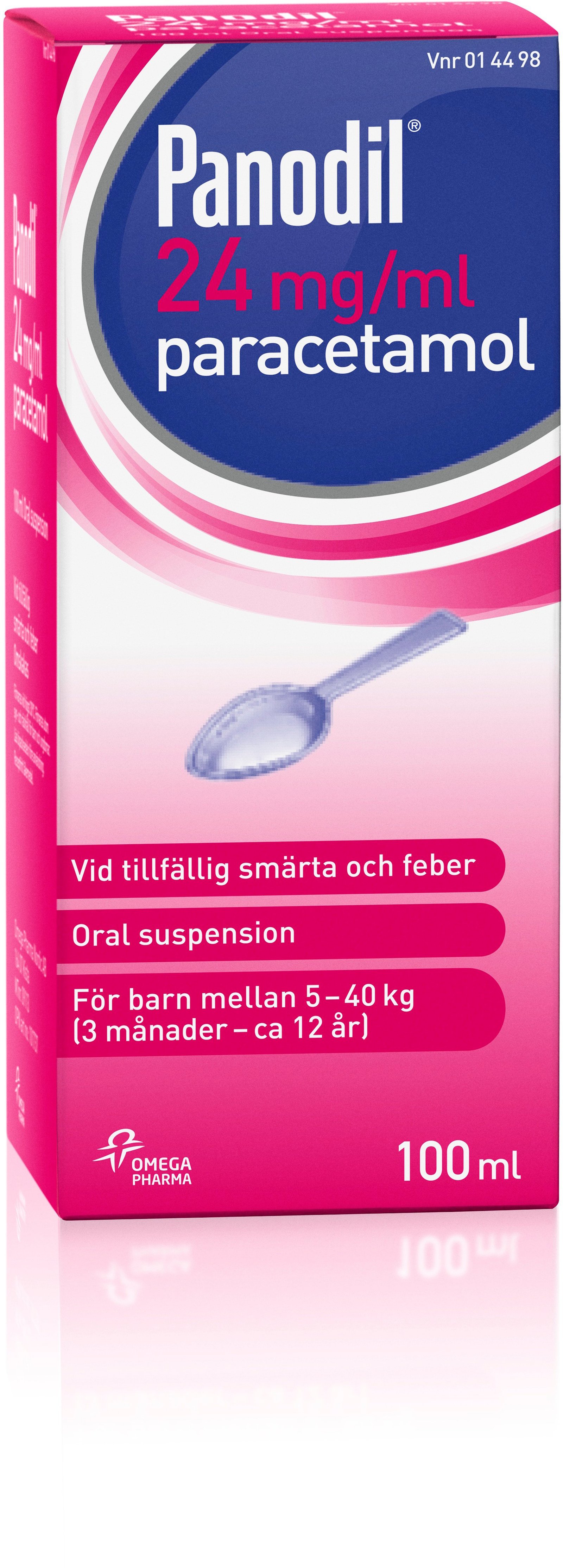 Panodil 24 mg/ml oral suspension 100 ml