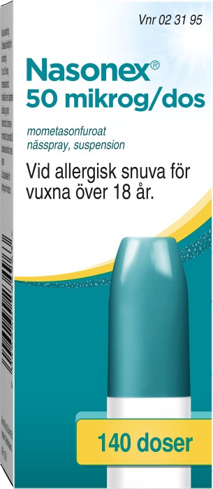 Nasonex Nässpray Suspension 50 µg/dos 140 doser