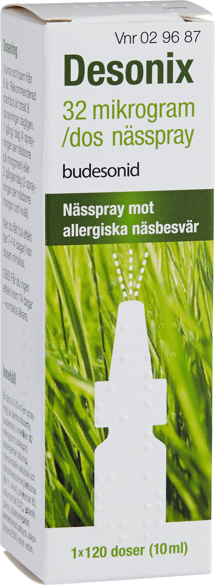 Desonix Nässpray 32 µg/dos, 120 doser