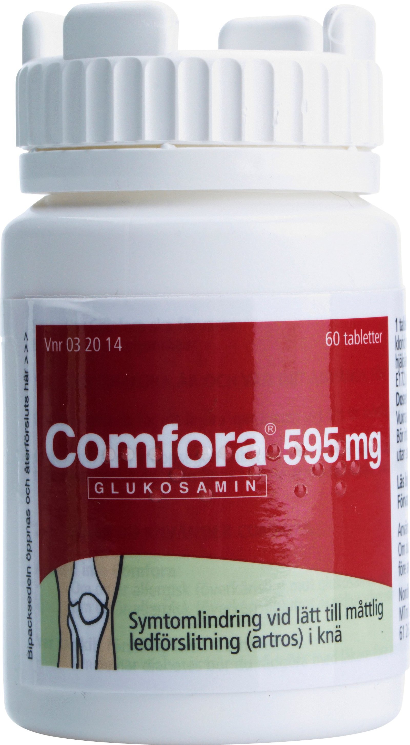Glukosamin Comfora filmdragerad tablett 595 mg 60 st