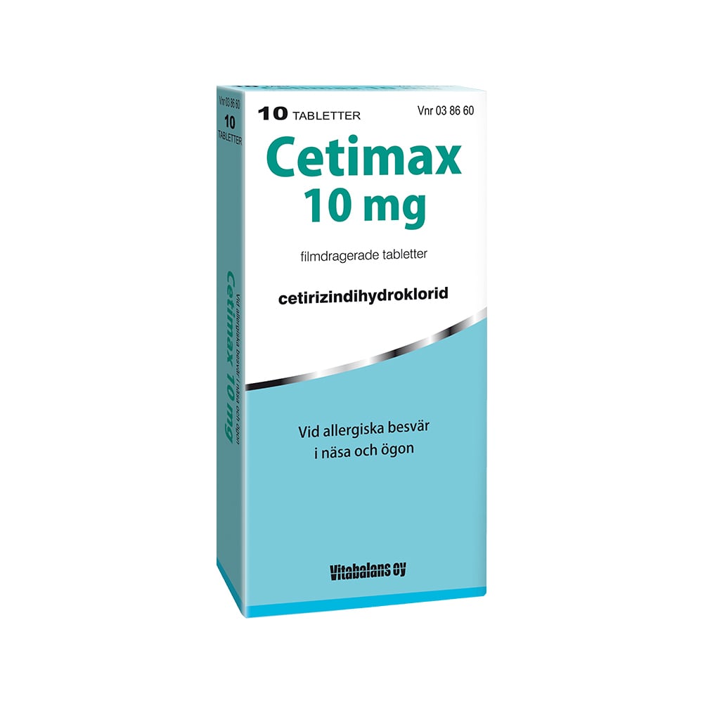 Cetimax 10 mg filmdragerade tabletter 10 st